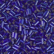 Miyuki Bugles 3mm kralen Silver lined dark sapphire BGL1-20